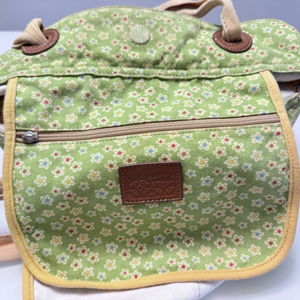 Fossil Tulip Keyper Coated Canvas Tote Handbag - Picture 10 of 16